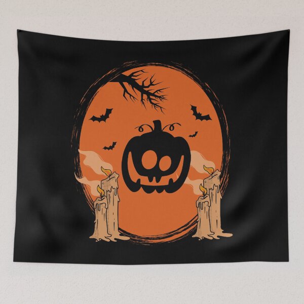Item preview, vintage pumpkin scene halloween  designed and sold by CathleenRuth.