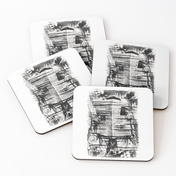 Item preview, Man Reading Newspaper Sketch Art designed and sold by Abrum02.