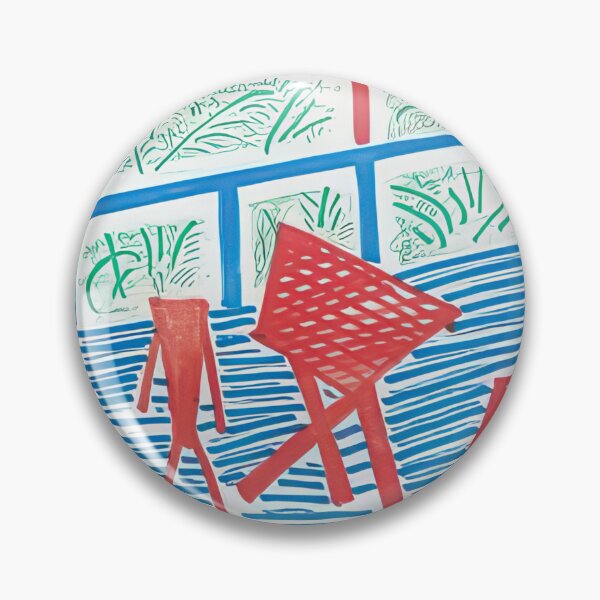 Item preview,  Two Red Chairs And Table - Signed Print by David Hockney undefinedr designed and sold by LILLIANSTRANGEy.
