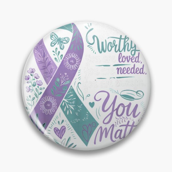 Item preview, Suicide Prevention Awareness positive Support You Matter T-Shirt designed and sold by gidget-gadget.