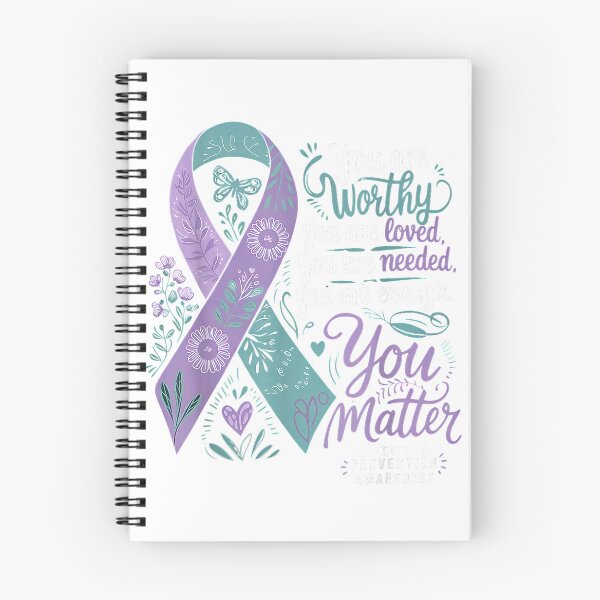 Item preview, Suicide Prevention Awareness positive Support You Matter T-Shirt designed and sold by gidget-gadget.
