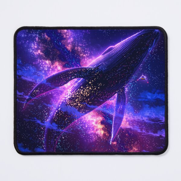 Item preview, Cosmic Space Whale Pixel Art designed and sold by NijiWorld.