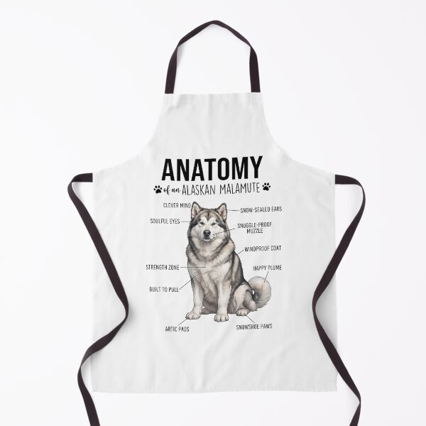 Item preview, Alaskan Malamute Anatomy Dog Lover designed and sold by dian-rody-crest.