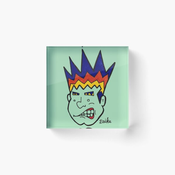 Item preview, Spiky Flame Hair Grump designed and sold by OddityVault.