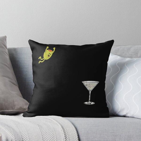 Item preview, Funny Olive Diving Into Martini Glass - Retro Cocktail Lover designed and sold by QSoShop.