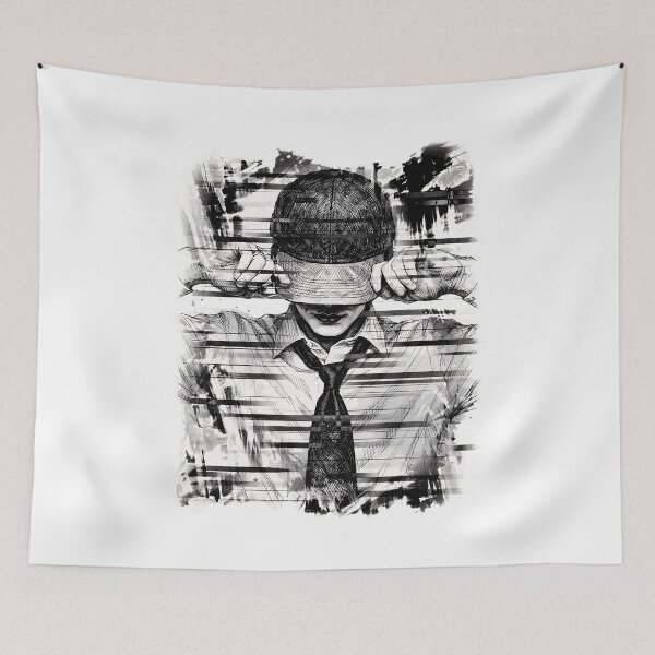 Item preview, Mysterious Guy Cap Tie Sketch Art  designed and sold by Dalaysia98.