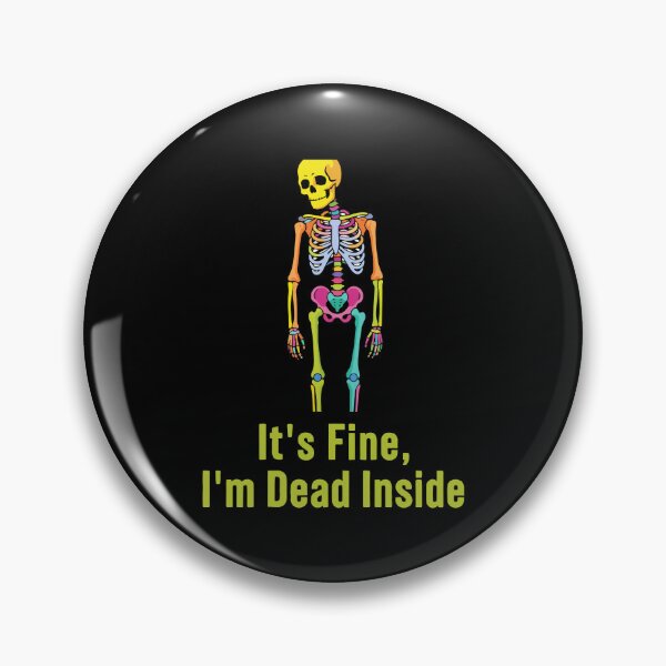 Item preview, Dead Inside Skeleton Funny Halloween designed and sold by Uglyandcute.