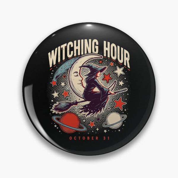 Item preview,  Witching Hour Cosmic Witch T-Shirt | Halloween Space Graphic Tee v13 designed and sold by DarylWelsh2024.