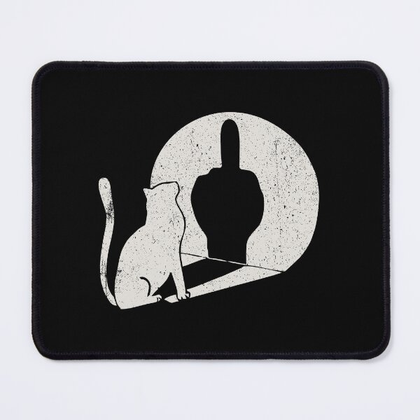 Item preview, Cat Middle Finger - Funny Shadow Light Sarcasm Humor designed and sold by qarinefesia.