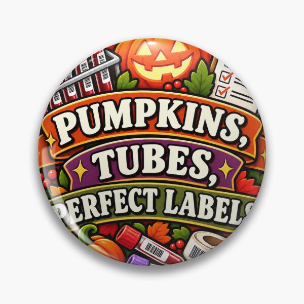Item preview, Pumpkins, Tubes, Perfect Labels Phlebotomy designed and sold by supertae.