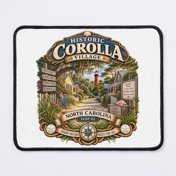 Item preview, Historic Corolla Village North Carolina designed and sold by The Coastal Route.