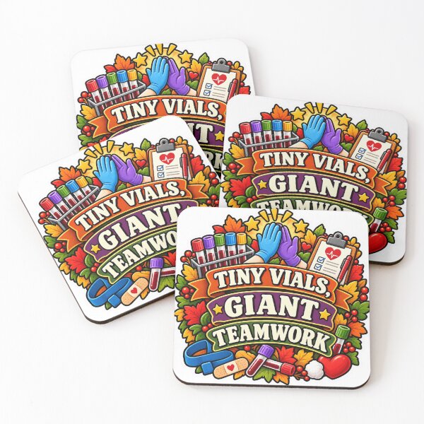 Item preview, Tiny Vials, Giant Teamwork Phlebotomy designed and sold by supertae.