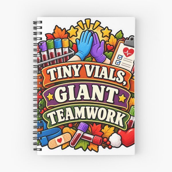 Item preview, Tiny Vials, Giant Teamwork Phlebotomy designed and sold by supertae.