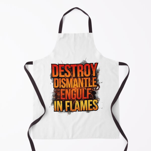 Item preview, Destroy Dismantle Engulf In Flames Heavy Metal Punk Aesthetic Anarchy Dark Art Text Quote | Best Gift designed and sold by seemaranga2006.