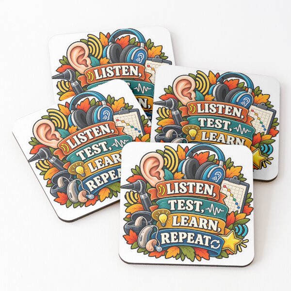 Item preview, Listen, Test, Learn, Repeat Audiology designed and sold by supertae.