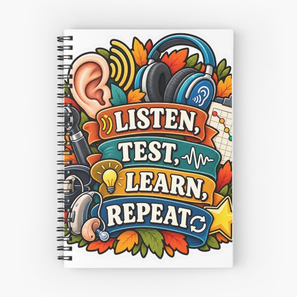 Item preview, Listen, Test, Learn, Repeat Audiology designed and sold by supertae.