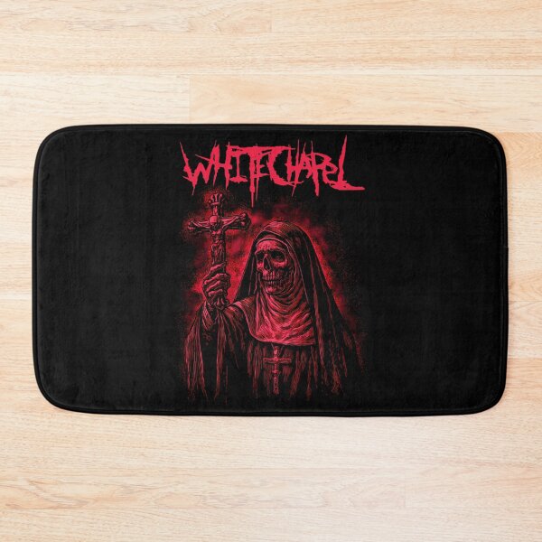 Item preview, whitechapel nun skull cross death metal designed and sold by BryonSMcfadden1.