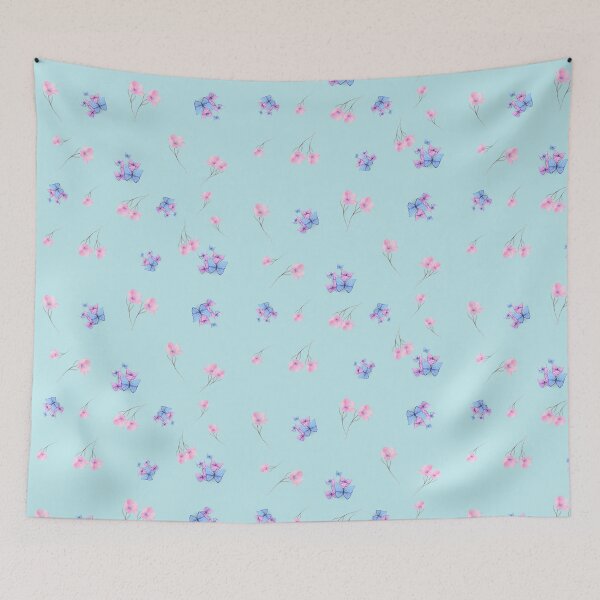 Item preview, Pink Flowers and Butterflies designed and sold by CeciReynaga.