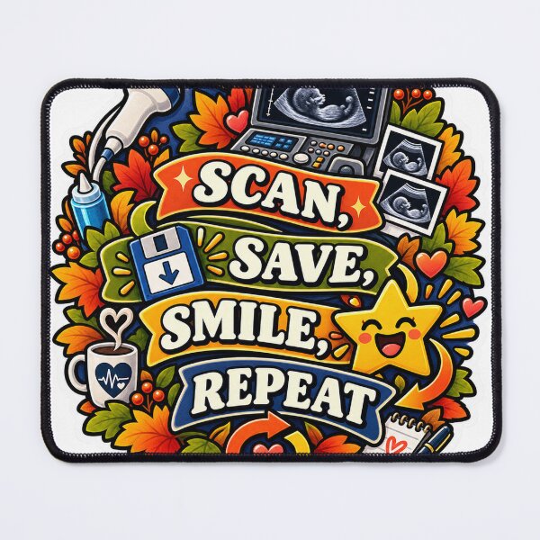 Item preview, Scan, Save, Smile, Repeat Sonography designed and sold by supertae.