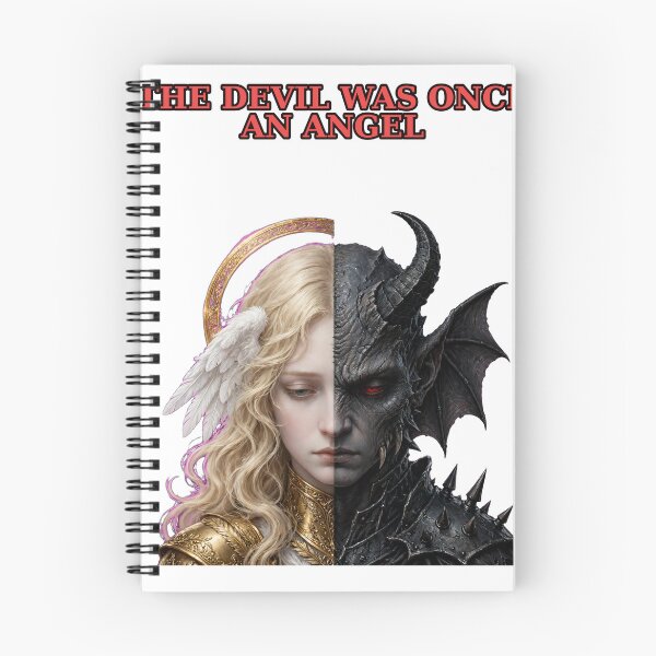 Item preview,  The Devil Was Once An Angel - Half Demon Half Angel Split Face Gothic Design designed and sold by Csaba1983.