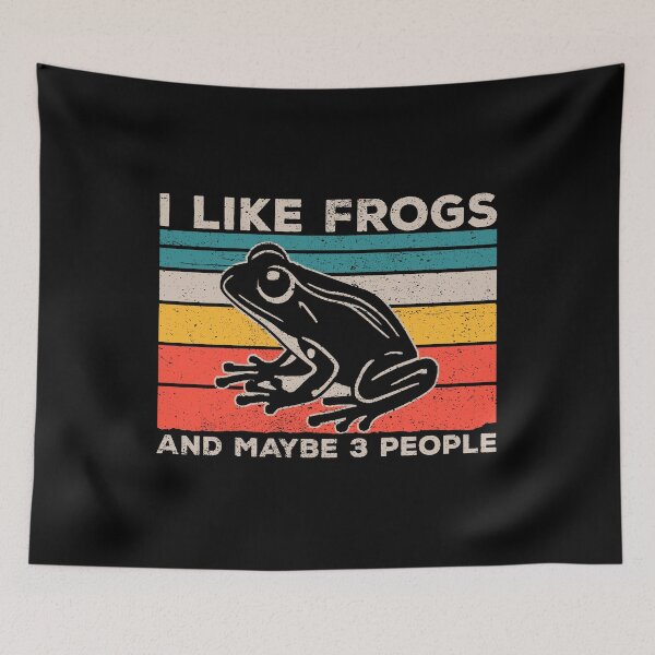 Item preview, I Like Frogs And Maybe 3 People - Frog Toad Animal Lover Gift designed and sold by shileaavdy.