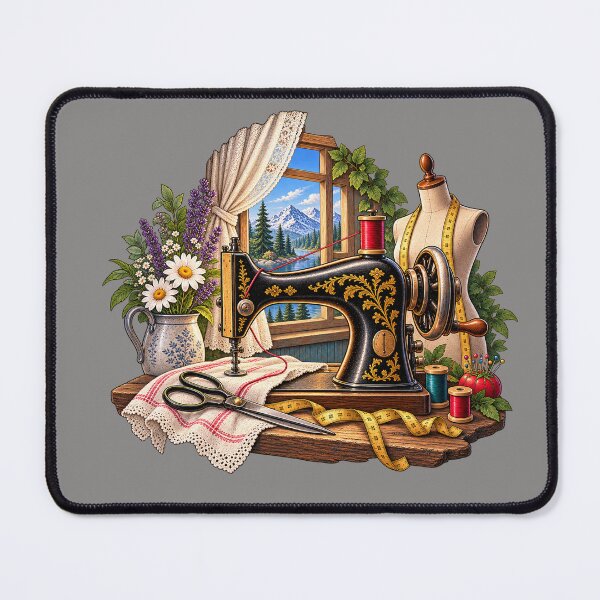 Item preview, Vintage Sewing Studio – Antique Sewing Machine Workshop designed and sold by Ghostwave Atelier.