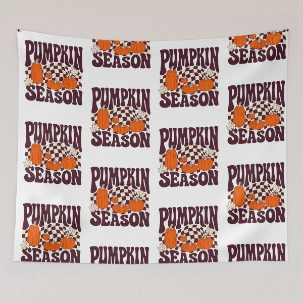 Item preview, Pumpkin Season Retro Checkerboard Fall Autumn designed and sold by FestivityFinds.