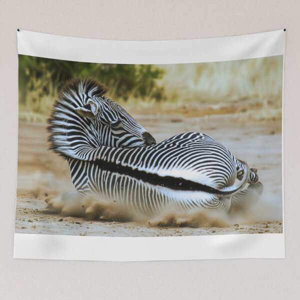 Item preview, Zebra Rolling on the Ground designed and sold by REVOLVE ART 67.