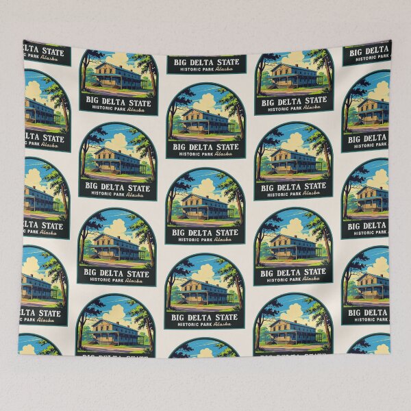 Item preview, Big Delta State Historic Park (Alaska), USA designed and sold by PinkandP.