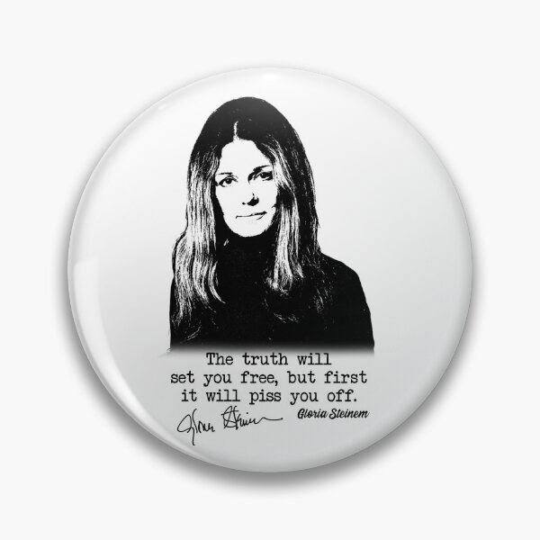 Item preview, Gloria Steinem Quote Vintage- The Truth Will Set You Free designed and sold by kareydiwanpro.