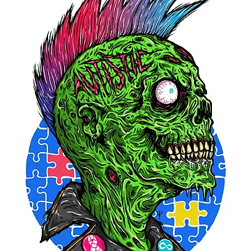 Artwork thumbnail, Punk Rawk Autism by desecrateart