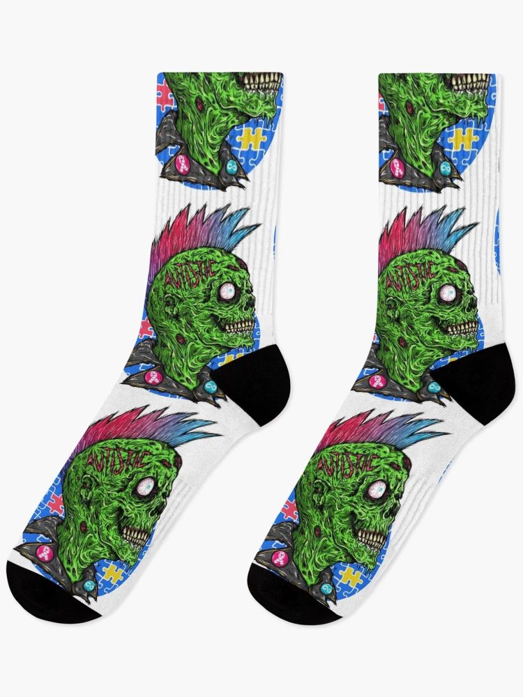 Thumbnail 1 of 5, Socks, Punk Rawk Autism designed and sold by desecrateart.