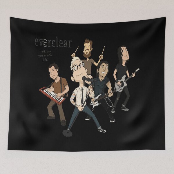 Item preview, Everclear Band Vintage Chip Skylark Cartoon Meme designed and sold by FieldsnancyArts.