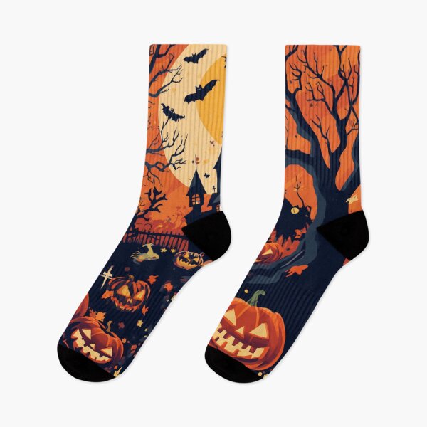 Item preview, Spooky Haunted House Pumpkin Patch Pop Art designed and sold by Uniquely Yours.