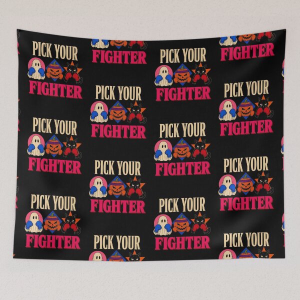 Item preview, Pick Your Fighter Halloween Boxing Ghost Pumpkin Cat designed and sold by FestivityFinds.