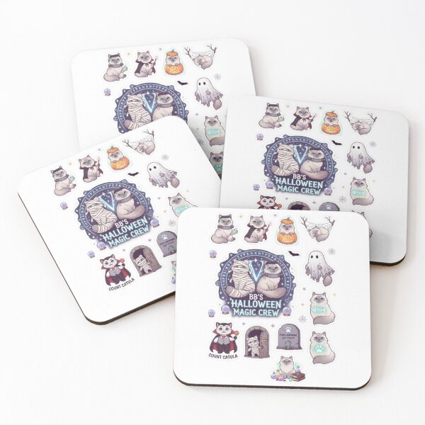 Item preview, BB's Halloween Magic Crew Cute Ragdoll Cat Spooky Season Sticker designed and sold by PetalsPaws.