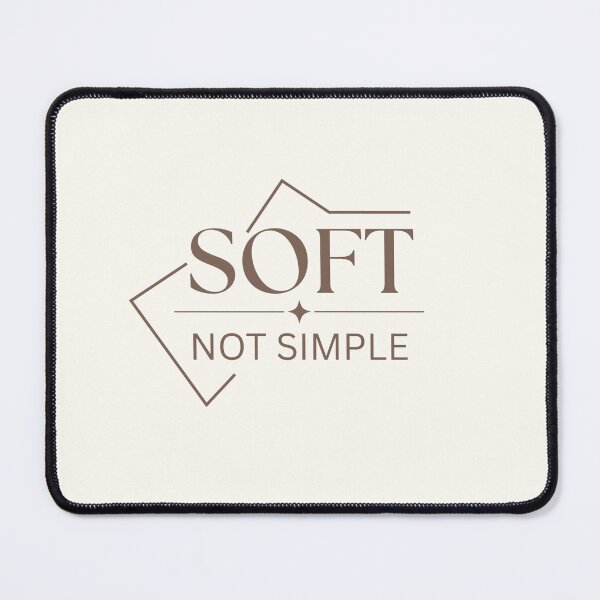 Item preview, Soft Not Simple | Taupe Geometric Frame & Sparkle Serif Typography designed and sold by Sparkle First Co..