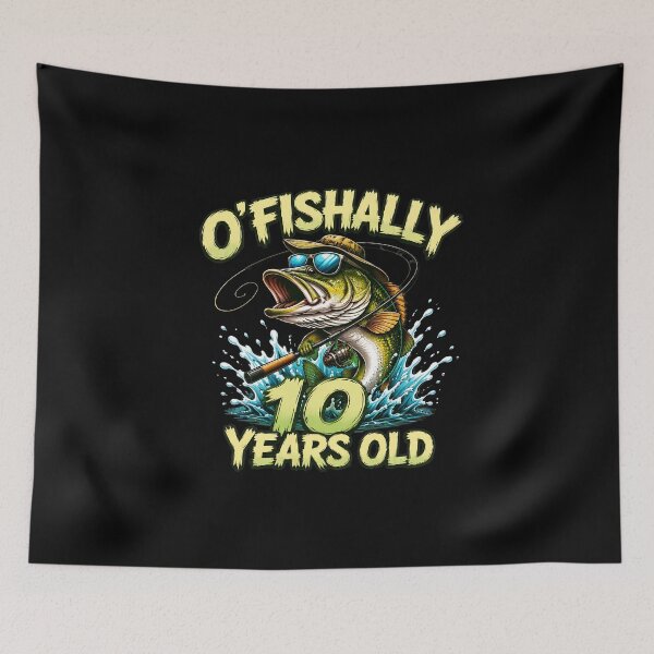 Item preview, O'Fishally 10 Years Old Bass Fishing Birthday designed and sold by PaletteArc.