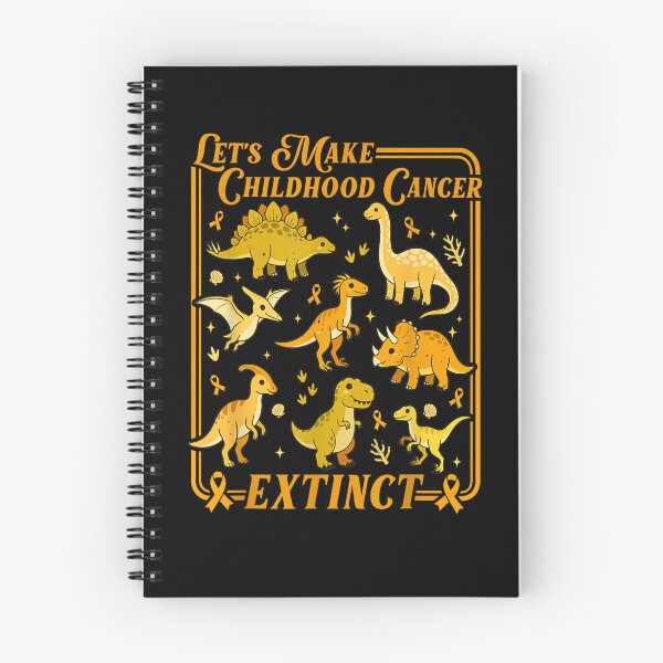 Item preview, Let's Make Childhood Cancer Extinct Dinosaur Gold Ribbon designed and sold by Juansustait.