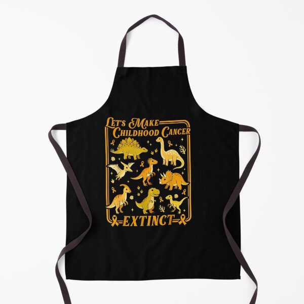 Item preview, Let's Make Childhood Cancer Extinct Dinosaur Gold Ribbon designed and sold by Juansustait.