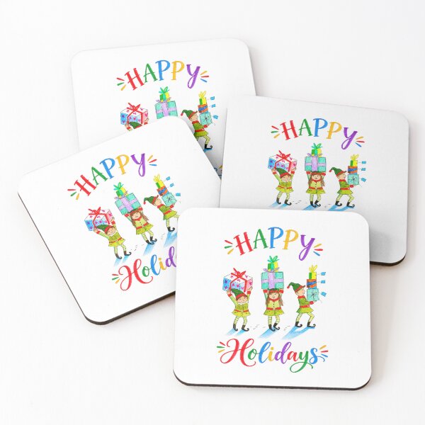 Item preview, Happy holiday elves designed and sold by Deb's Designs.