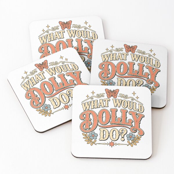 Item preview, What Would Dolly Do Retro Floral Quote designed and sold by KireVeronica.