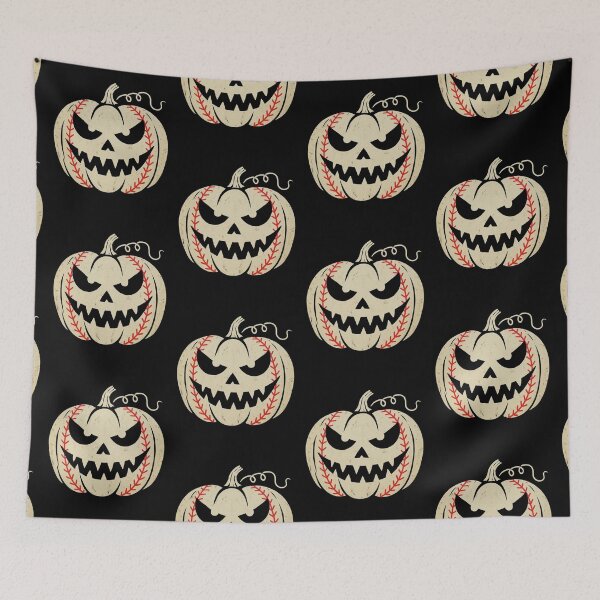Item preview, Scary Baseball Jack O Lantern Pumpkin – Vintage Sports Halloween T-Shirt for Baseball Fans designed and sold by FestivityFinds.