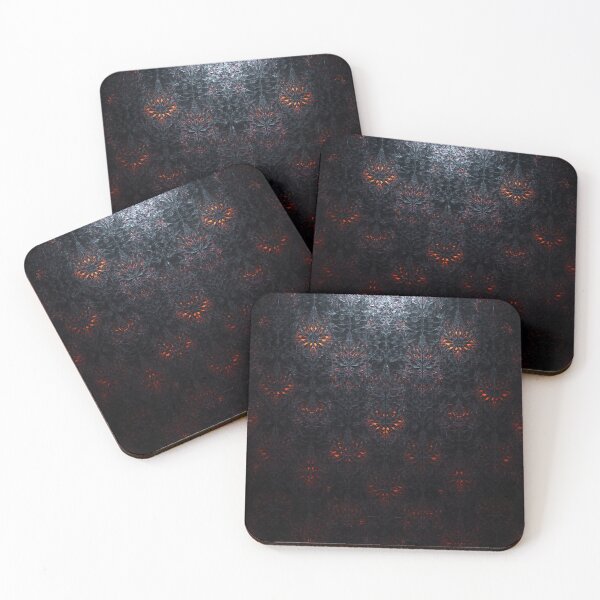 Item preview, Gothic Obsidian Carved Floral Tile designed and sold by Uniquely Yours.