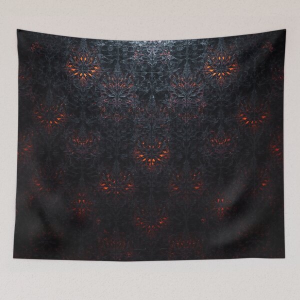 Item preview, Gothic Obsidian Carved Floral Tile designed and sold by Uniquely Yours.