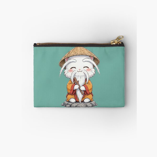 Item preview, Wise Master Cat with Straw Hat Cute designed and sold by CaptainSeal.