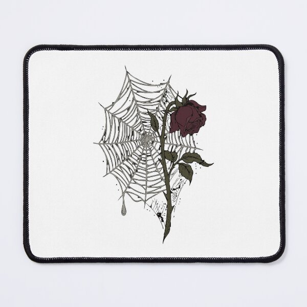 Item preview, Spiderweb Wilted Rose Halloween Tattoo Gothic designed and sold by Uglyandcute.