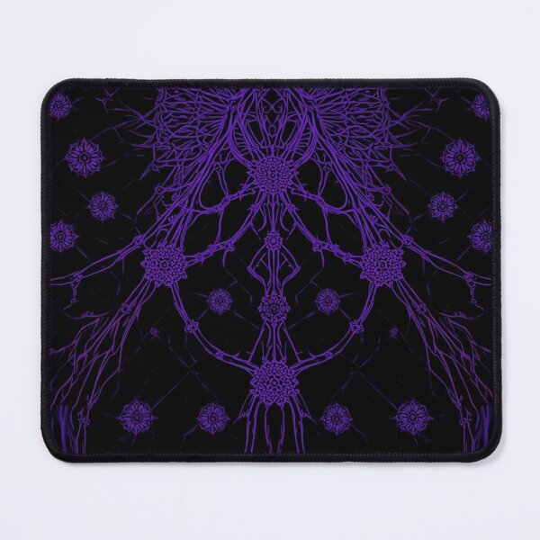 Item preview, Gothic Dark Violet Floral Lattice Cyber Sigilism designed and sold by Uniquely Yours.