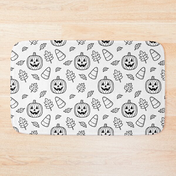 Item preview, White Halloween Pattern designed and sold by MZS Studio.