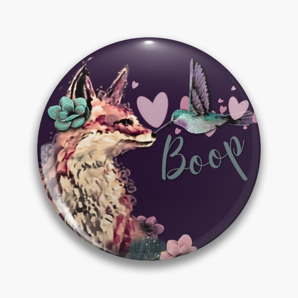 Item preview, Boop! Fox & Hummingbird designed and sold by ArtistsAtticWI.